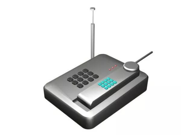 Wireless Phone Handset 3d model Wireless Phone Handset 3d model