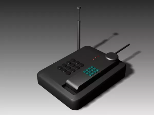 Cordless Phone Set 3d model Cordless Phone Set 3d model