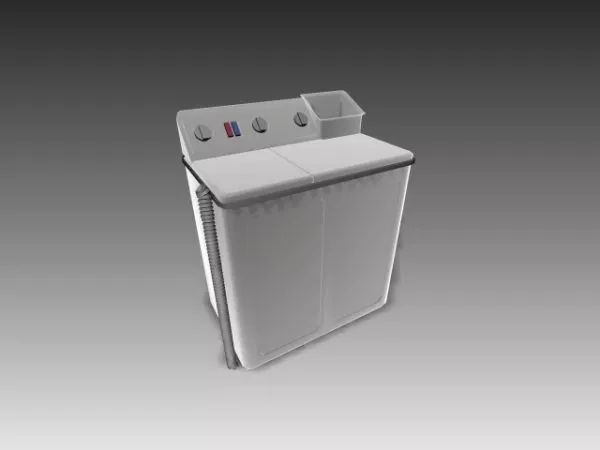 Old Washing Machine 3d model Old Washing Machine 3d model
