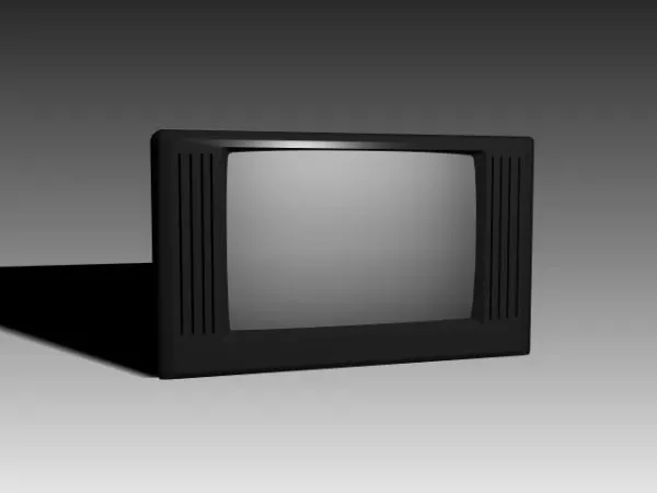 Larger Crt Television 3d model Larger Crt Television 3d model