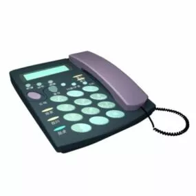 Modern Desk Phone 3d model