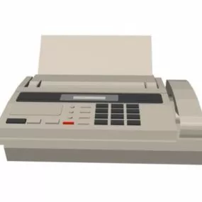 Telecopier Machine 3d model