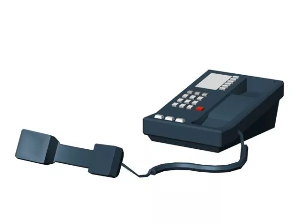 Rotary Telephone Old 3d model