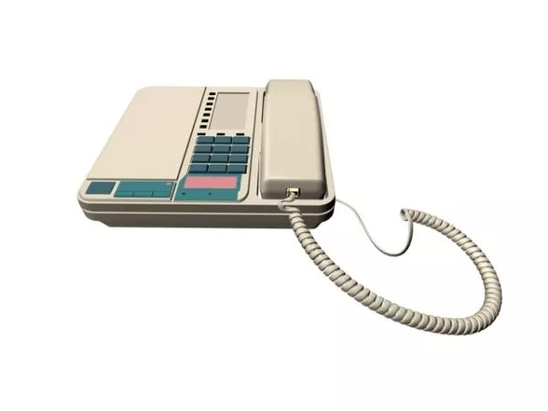 White Telephone 3d model White Telephone 3d model