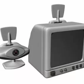 Early Webcam And Security Monitor 3d model