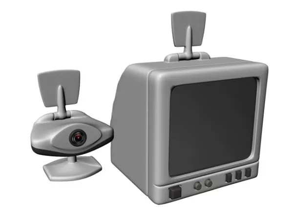 Early Webcam And Security Monitor 3d model Early Webcam And Security Monitor 3d model