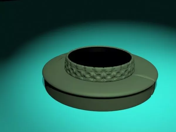 Round Settee Furniture 3d model Round Settee Furniture 3d model