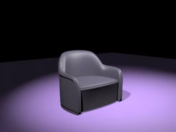 Low Profile Tub Chair 3d model Low Profile Tub Chair 3d model