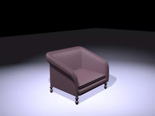 Low Scoop Chair 3d model Low Scoop Chair 3d model