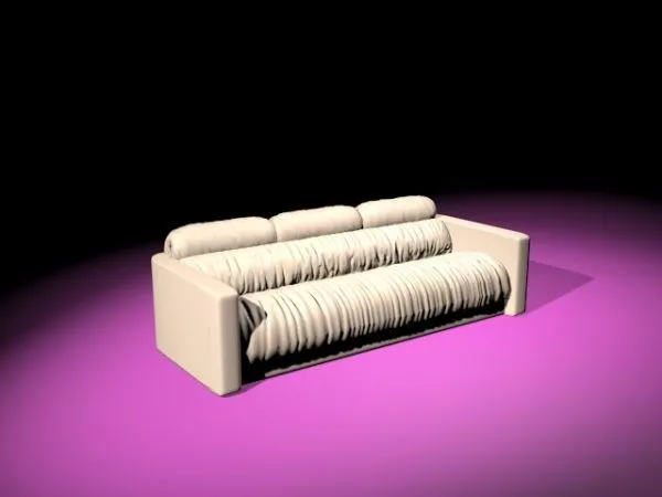 Reclining Fabric Sofa 3d model Reclining Fabric Sofa 3d model