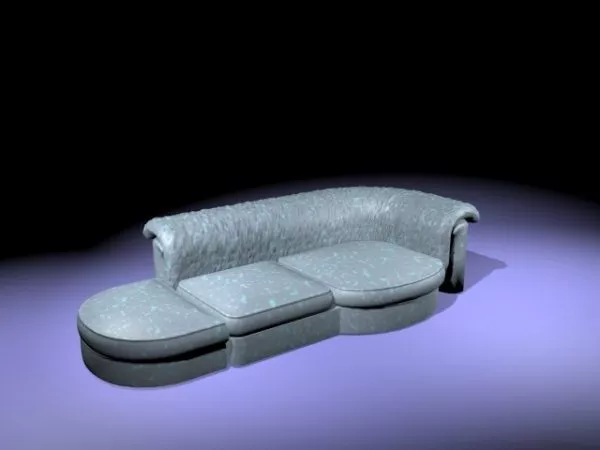 Corner Sofa With Chaise 3d model Corner Sofa With Chaise 3d model