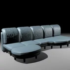 Sectional Sofa With Chaise 3d model