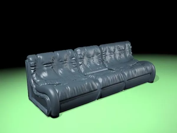 Leather Sofa Couch 3d model Leather Sofa Couch 3d model