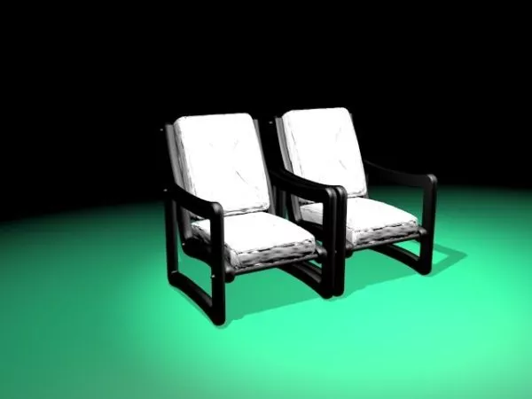 Milo Baughman Chairs 3d model Milo Baughman Chairs 3d model