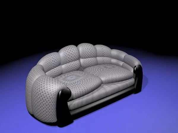 Vintage Sofa Loveseat 3d model Vintage Sofa Loveseat 3d model