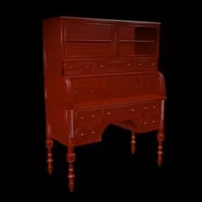 Secretary Desk Furniture 3d model