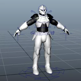 Sci-fi Soldier Rig 3d model