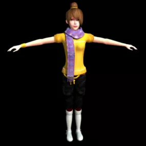 Cute Sweet Girl 3d model