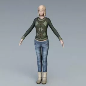 Citizen Girl 3d model