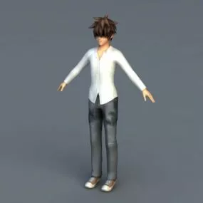 Cute Scene Guy 3d model