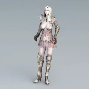 Female Elf Dancing 3d model