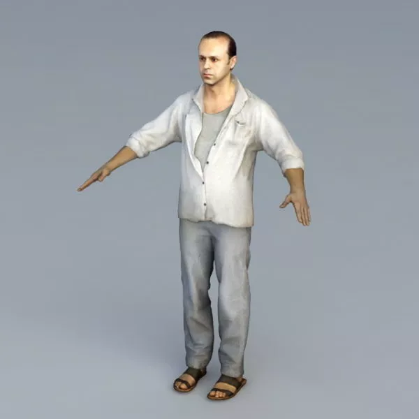 Male Taxi Driver 3d model Male Taxi Driver 3d model