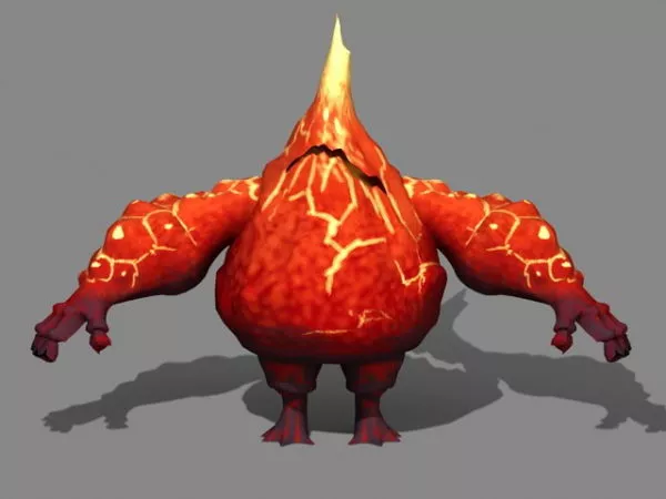 Lava Golem 3d model Lava Golem 3d model