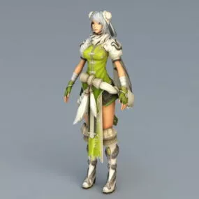 Sorceress Girl 3d model