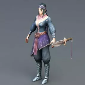 Female Rogue Thief 3d model