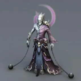 Evil Anime Warrior 3d model
