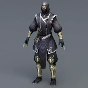Male Ninja Assassin 3d model