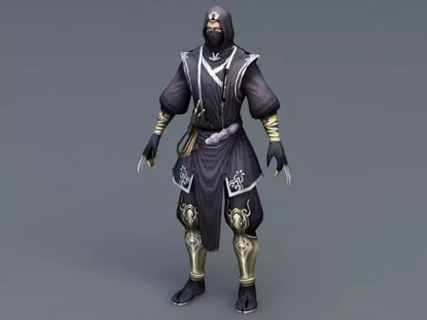 Male Ninja Assassin 3d model Male Ninja Assassin 3d model