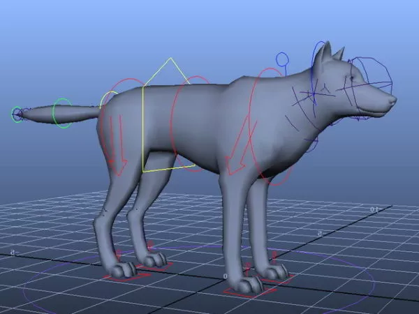 Wolf Rigged 3d model Wolf Rigged 3d model
