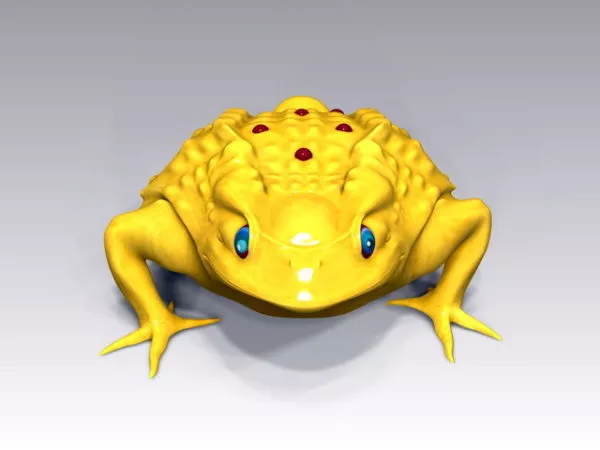 Jumping Frog Rigged 3d model