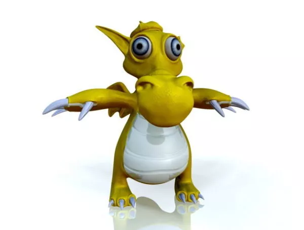 Ancient Dragon Ancient Sculpture 3d model