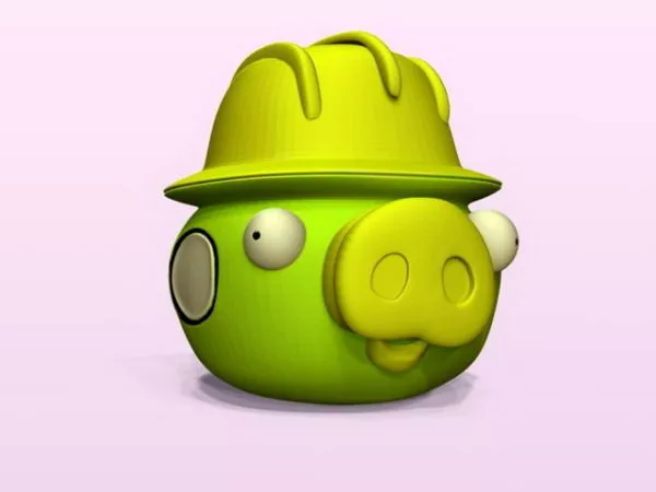 Funny Pig Cartoon 3d model Funny Pig Cartoon 3d model