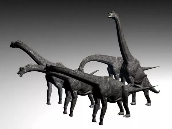 Skeleton Of Dinosaur Bit Game Console 3d model
