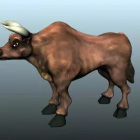 Brown Bull 3d model