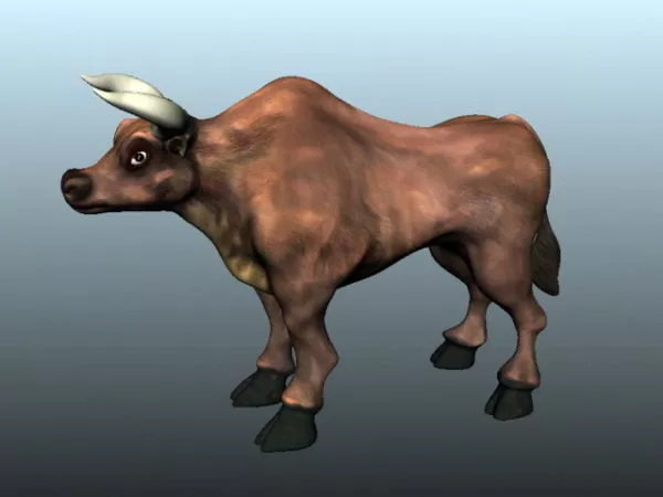 Brown Bull 3d model Brown Bull 3d model