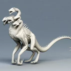 Five-headed Hydra 3d model