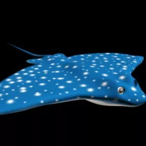 Blue Myliobatis Eagle Ray 3d model
