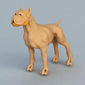 Shar Pei Dog 3d model