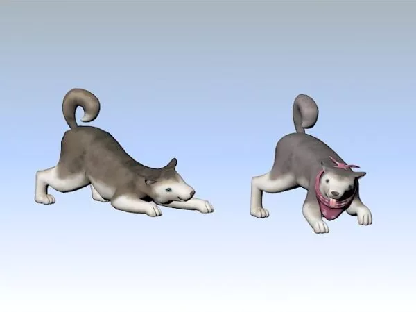 Yellow Dog 3d model