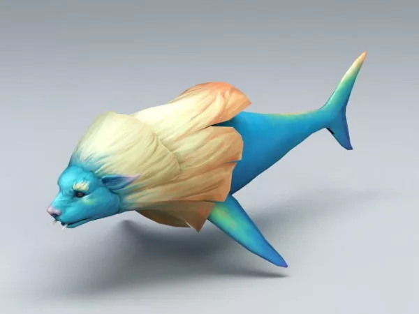 Lion Head Fish 3d model Lion Head Fish 3d model