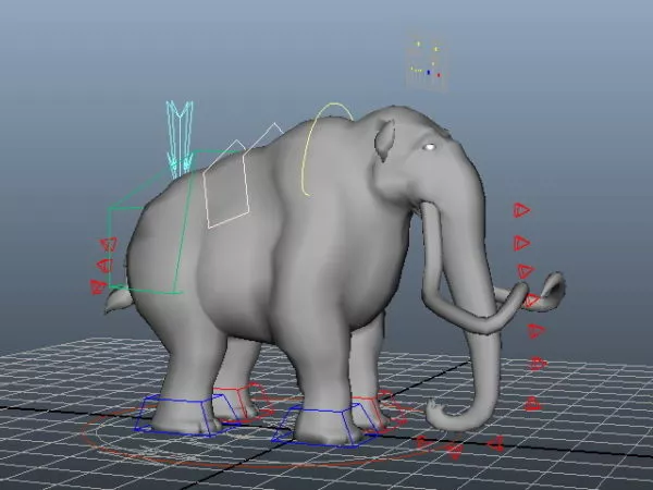 Realistic Elephant With Tusk 3d model