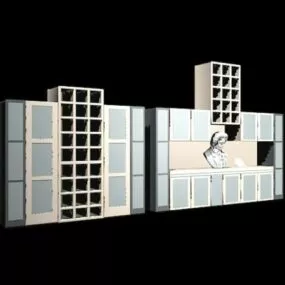 Wall Display Units 3d model