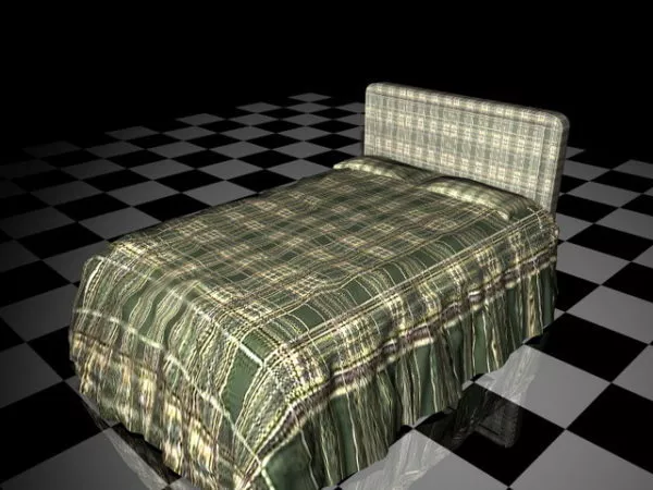 Plaid Bedding Sets 3d model Plaid Bedding Sets 3d model