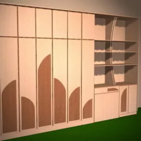 Bedroom Wall Storage Systems 3d model