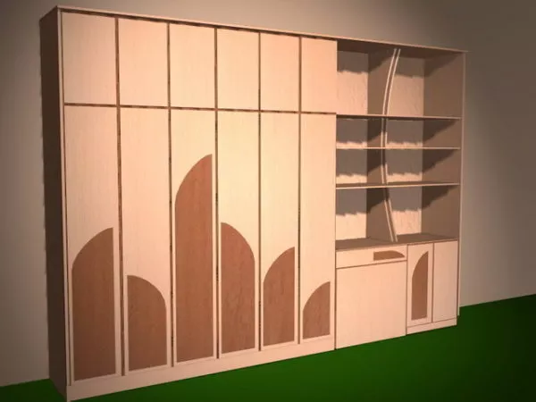 Bedroom Wall Storage Systems 3d model Bedroom Wall Storage Systems 3d model