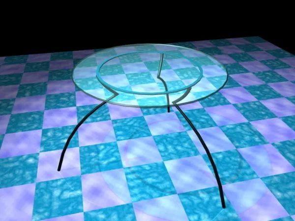 Modern Round Glass Coffee Table 3d model Modern Round Glass Coffee Table 3d model